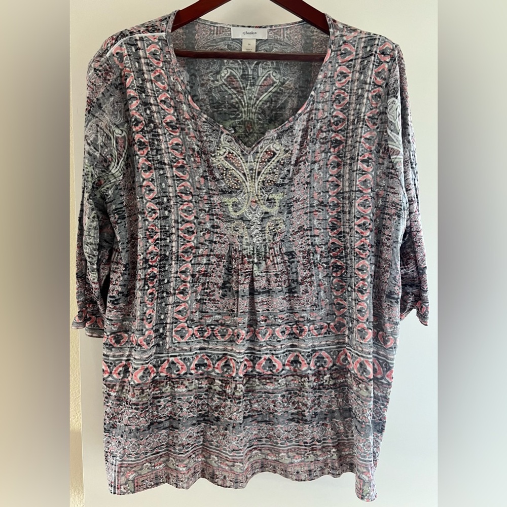 Christopher & Banks Beaded top, 3x